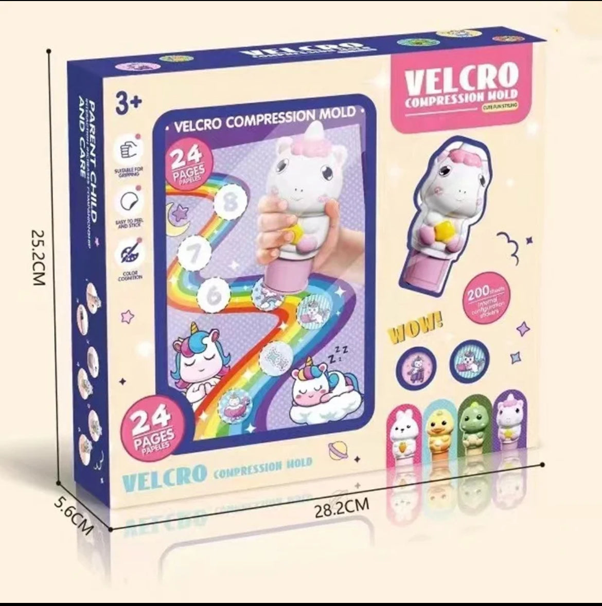Magic Stamper Stickers - 200 Reusable Stickers | 24 Page Book - Kidspark